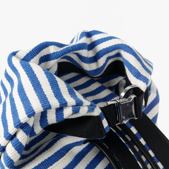 Want Les Essentiels Blue and White Striped Backpack - Picture 13 of 15